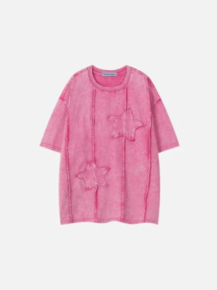 Aelfric Eden Applique Print Star Washed Tee