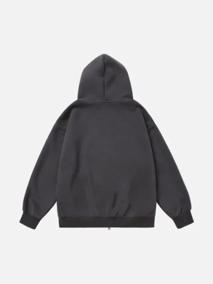 Aelfric Eden 3D Print Pearl Double Zip Up Hoodie