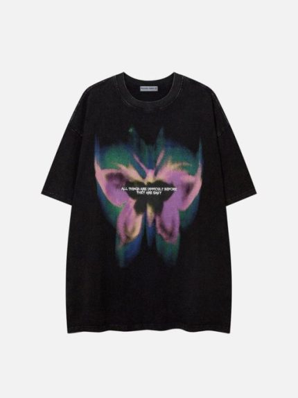 Aelfric Eden Blurring Butterfly Washed Tee