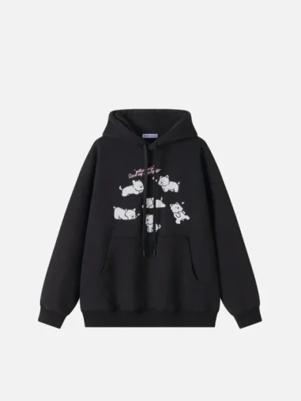 Aelfric Eden 3D Print Cartoon Dog Hoodie