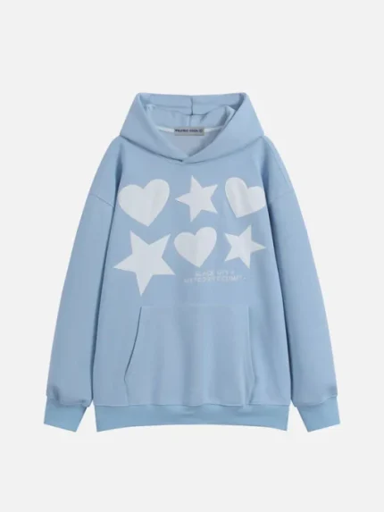 Aelfric Eden 3D Print Star Heart Hoodie