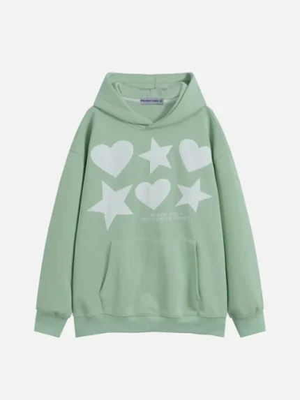 Aelfric Eden 3D Print Star Heart Hoodie