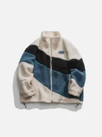 Aelfric Eden Three-color Patchwork Sherpa Jacket