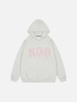 Aelfric Eden Flower Embroidery Number Hoodie