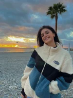 Aelfric Eden Three-color Patchwork Sherpa Jacket