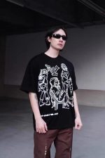 Aelfric Eden Cartoon Printed Oversized T Shirt
