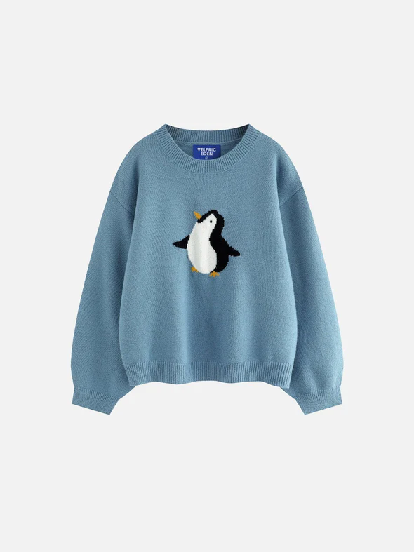 Aelfric Eden Cute Penguin Cropped Sweater Aelfric Eden Cute Penguin Cropped Sweater