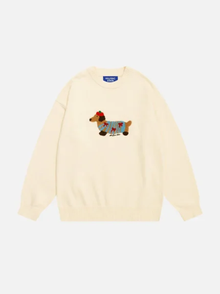 Aelfric Eden Cartoon Dachshund Sweater