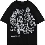 Aelfric Eden Cartoon Printed Oversized T Shirt