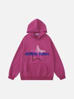 Aelfric Eden 3D Star Print Eden Star Hoodie Purple