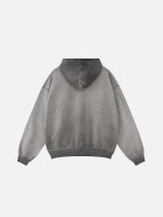 Aelfric Eden Blurring Cherry Washed Hoodie Black