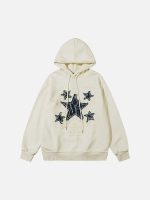 Aelfric Eden Applique Embroidery Star Hoodie